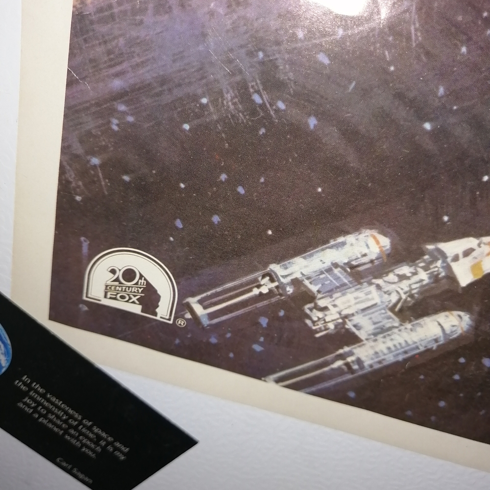1977 Original Star Wars movie 20th Century Fox Galactic Battle Poster - Picture 6 of 13